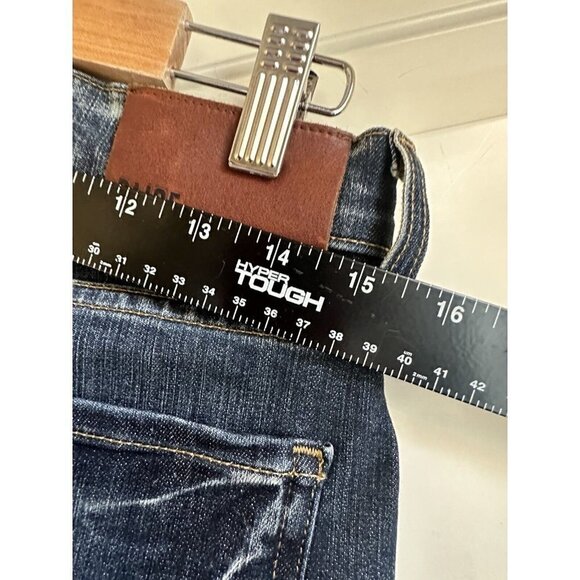 Paige Jeans Womens 28 Straight Leg Denim Dark Wash Ankle Length Mid Rise - Picture 9 of 11